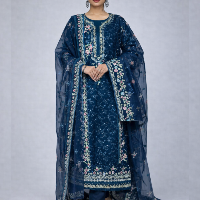 Moslin Organza with Santoon Inner